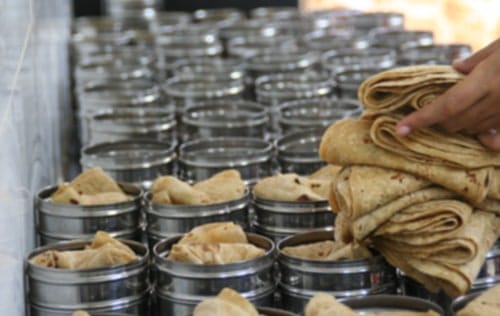 Asli Foods roti packed into tiffen containers