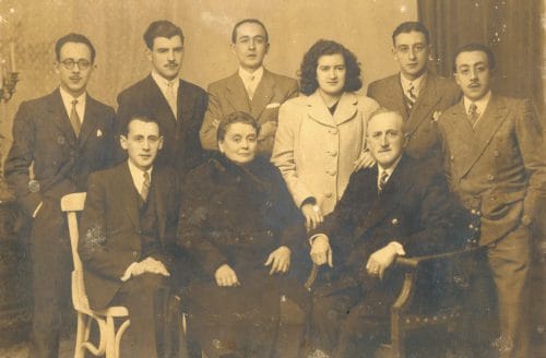Isabel Martin with her family in Spain.