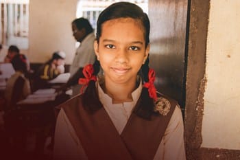 Girl sponsored by Creative Handicrafts