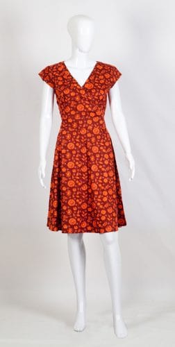 Creative Handicrafts Oberlin red cotton dress