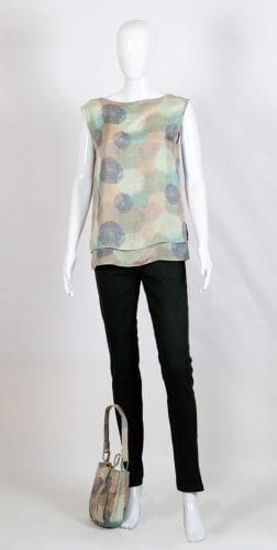 Creative Handicrafts Strati silk top and Sigaretta cotton pants