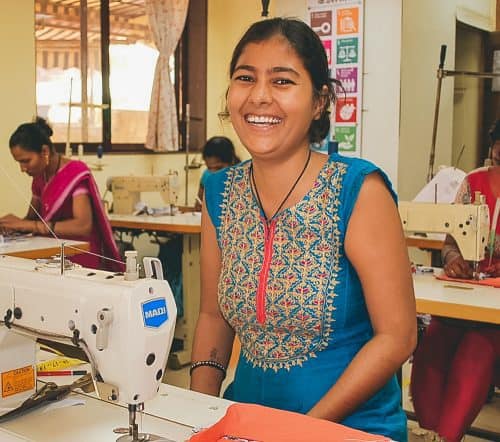 Rinku working at Creative Handicrafts